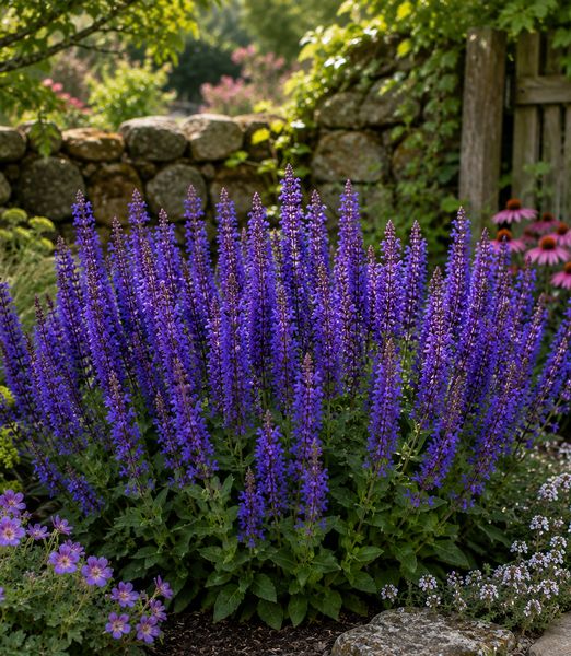 Salvia nemorosa 'Sensation Compact Dark Blue Improved'